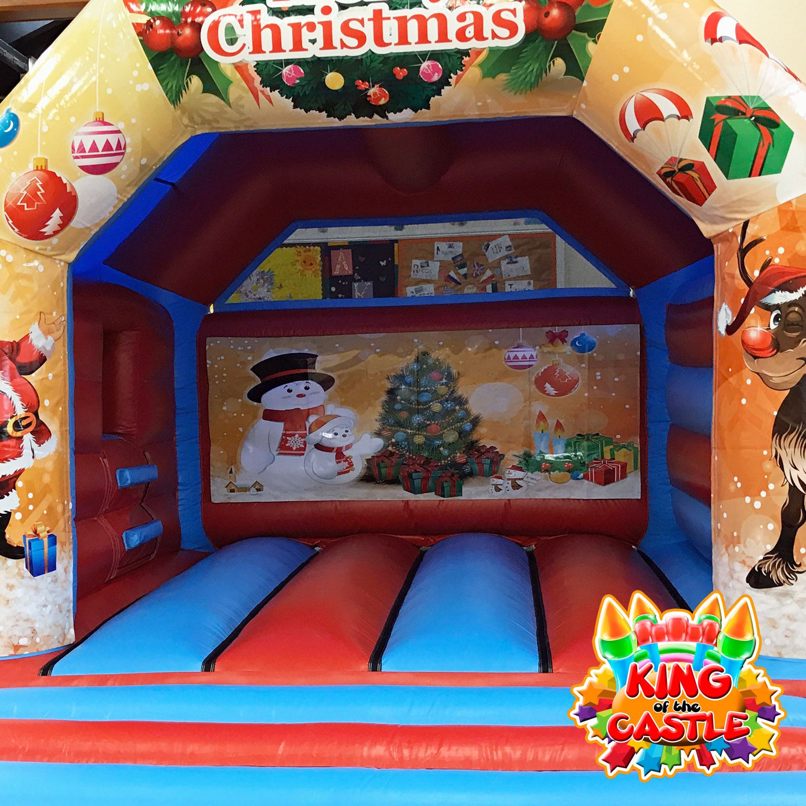 Christmas Bouncy Castle with Slide Bouncy Castle Hire Disco Dome