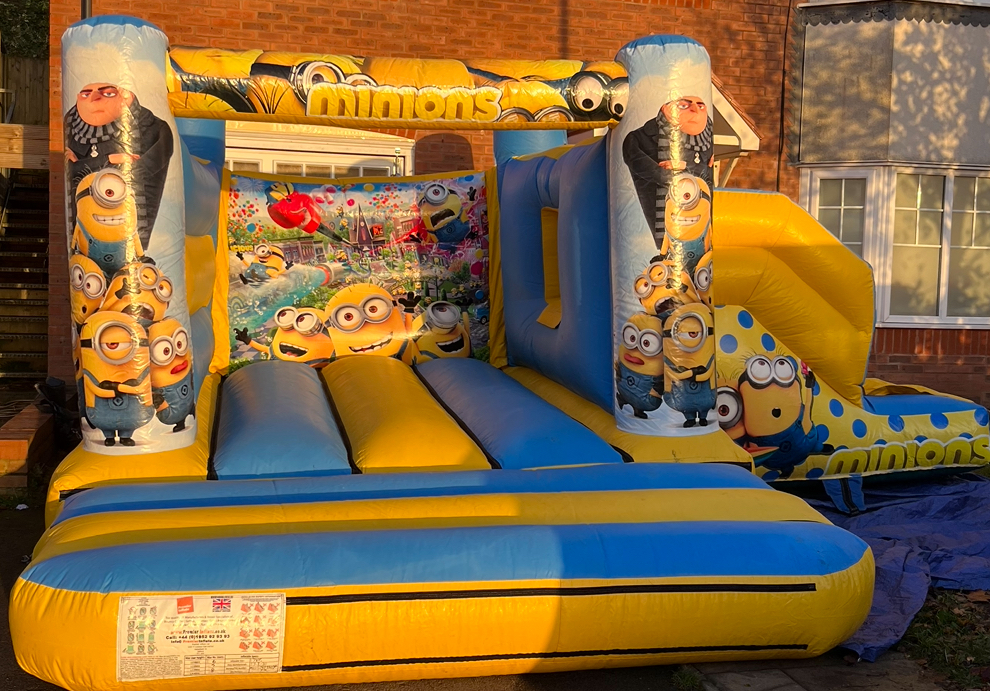 Minions Theme Best Bouncy Castle Hire service in Birmingham And West Midlands The kings