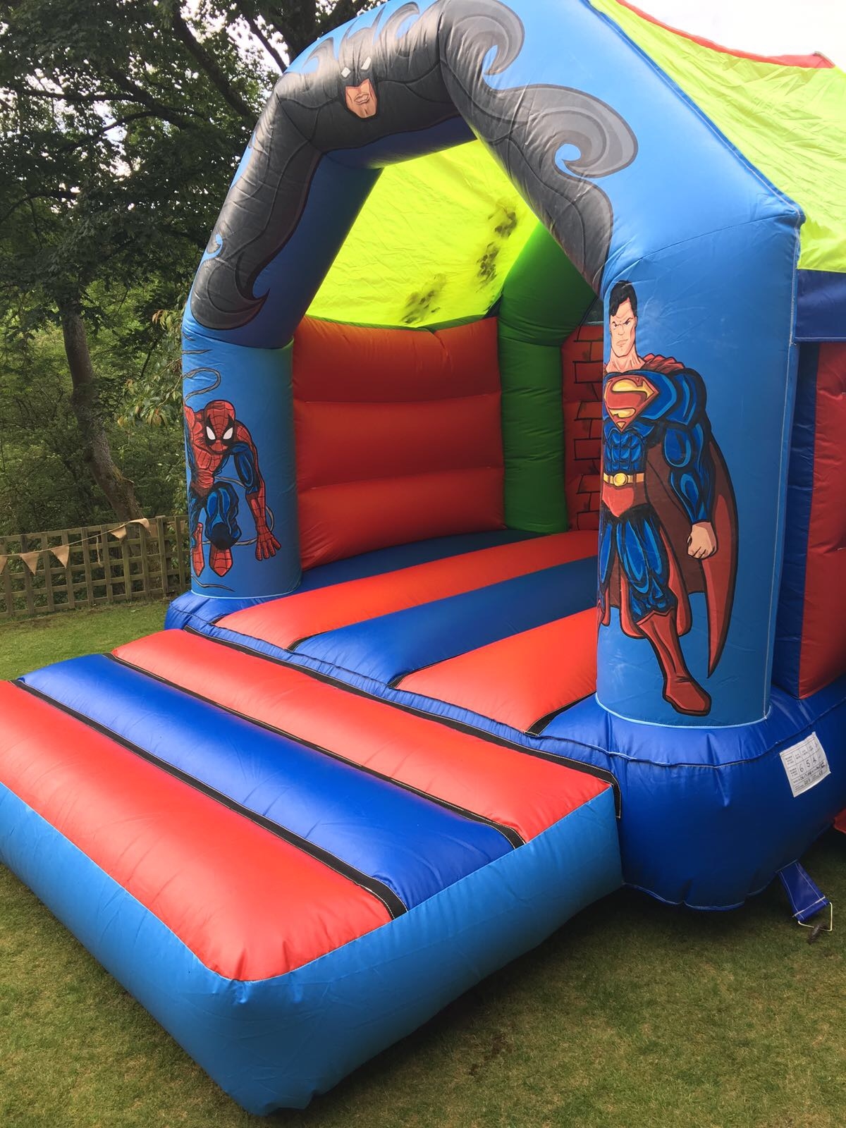 Superheroes Slide castle Bouncy Castle Hire, Inflatables in Leeds