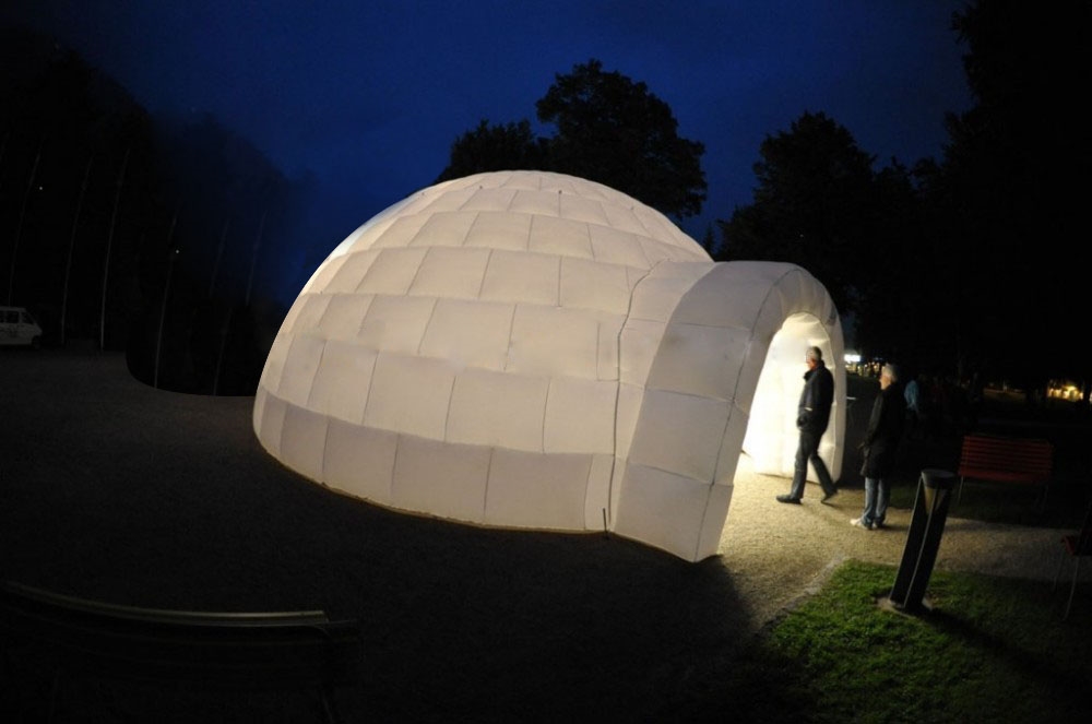 8m Inflatable Event Igloo Marquee Bouncy Castle Hire in