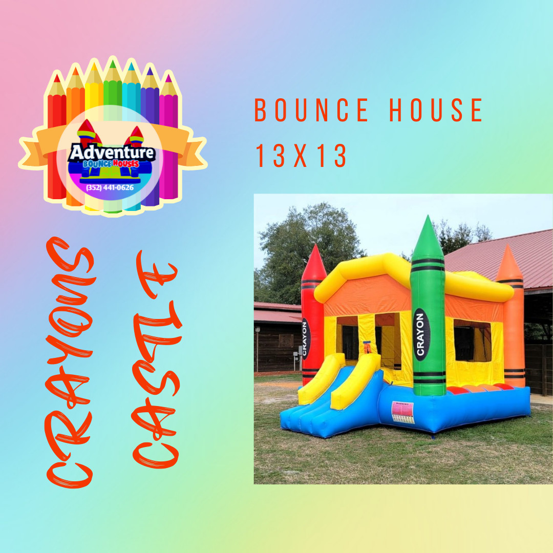 Crayons Bounce House Bounce House and Water Slide Rental Ocala FL in