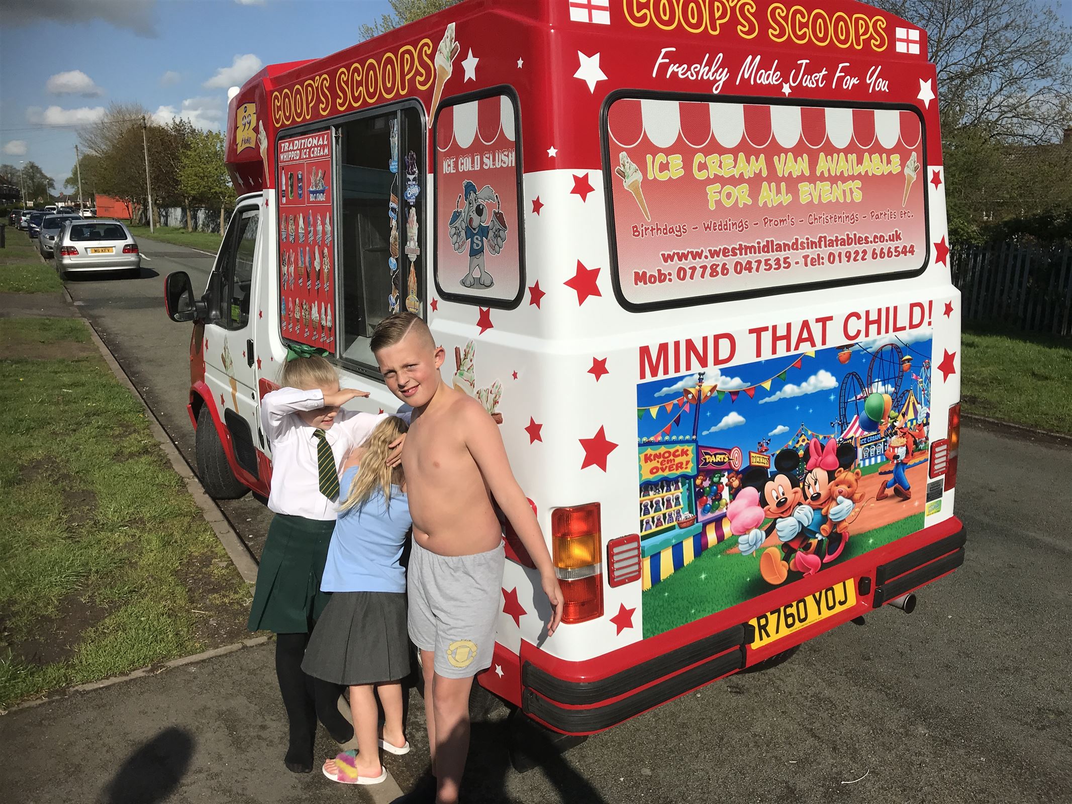 Ice Cream Van Bouncy Castles in West Midlands, Cannock, Walsall