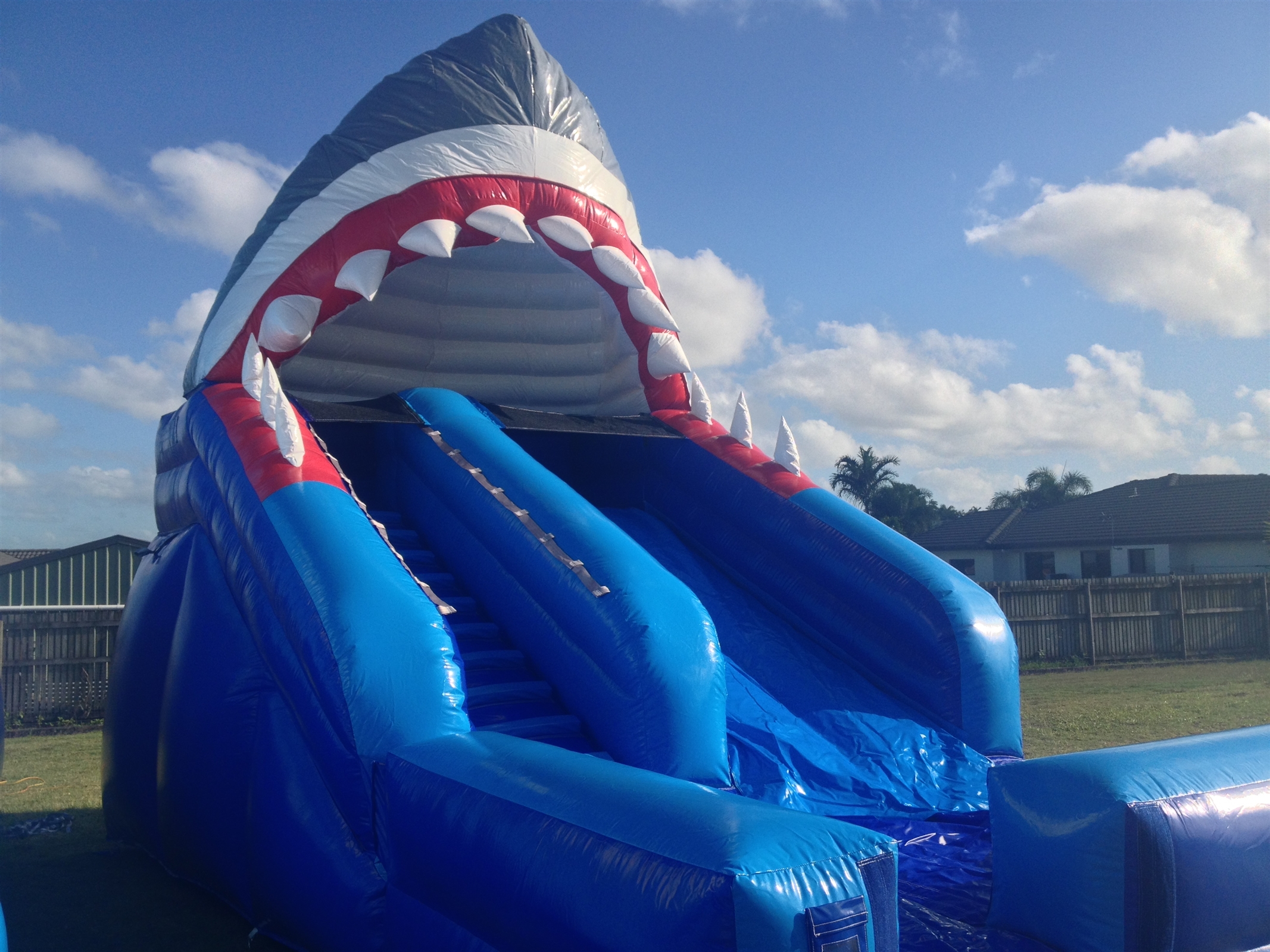 Shark Attack Medium Slide Jumping Castle Hire in Mackay