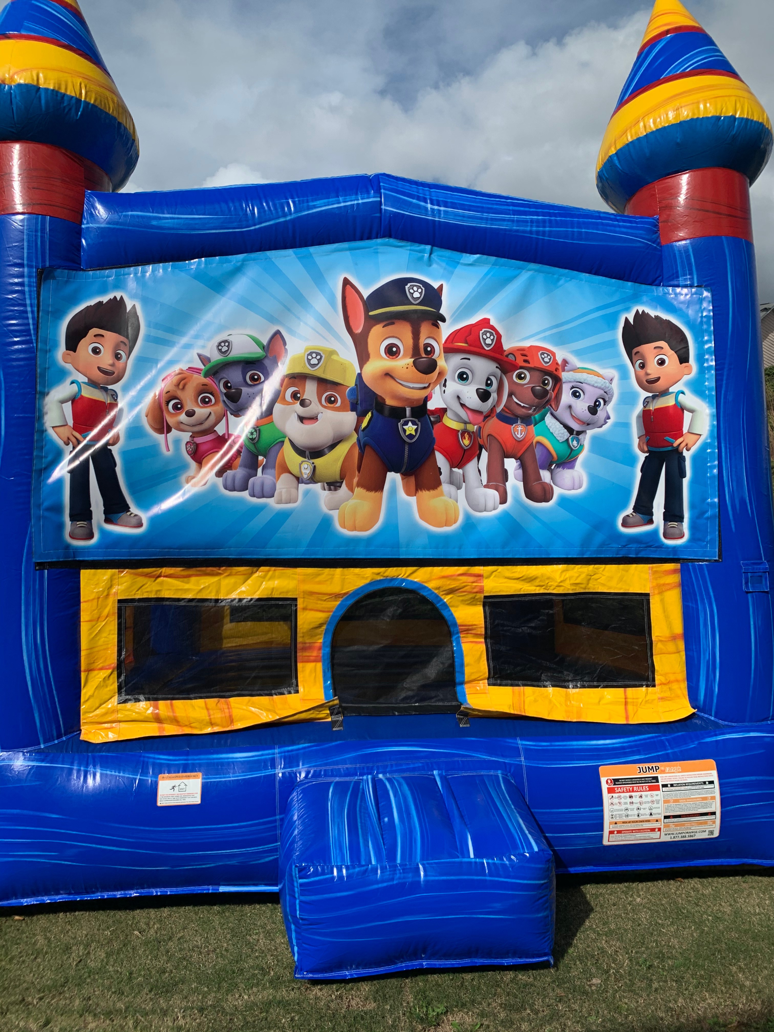 Blue Rapture Castle Bounce House Rental in Atlanta