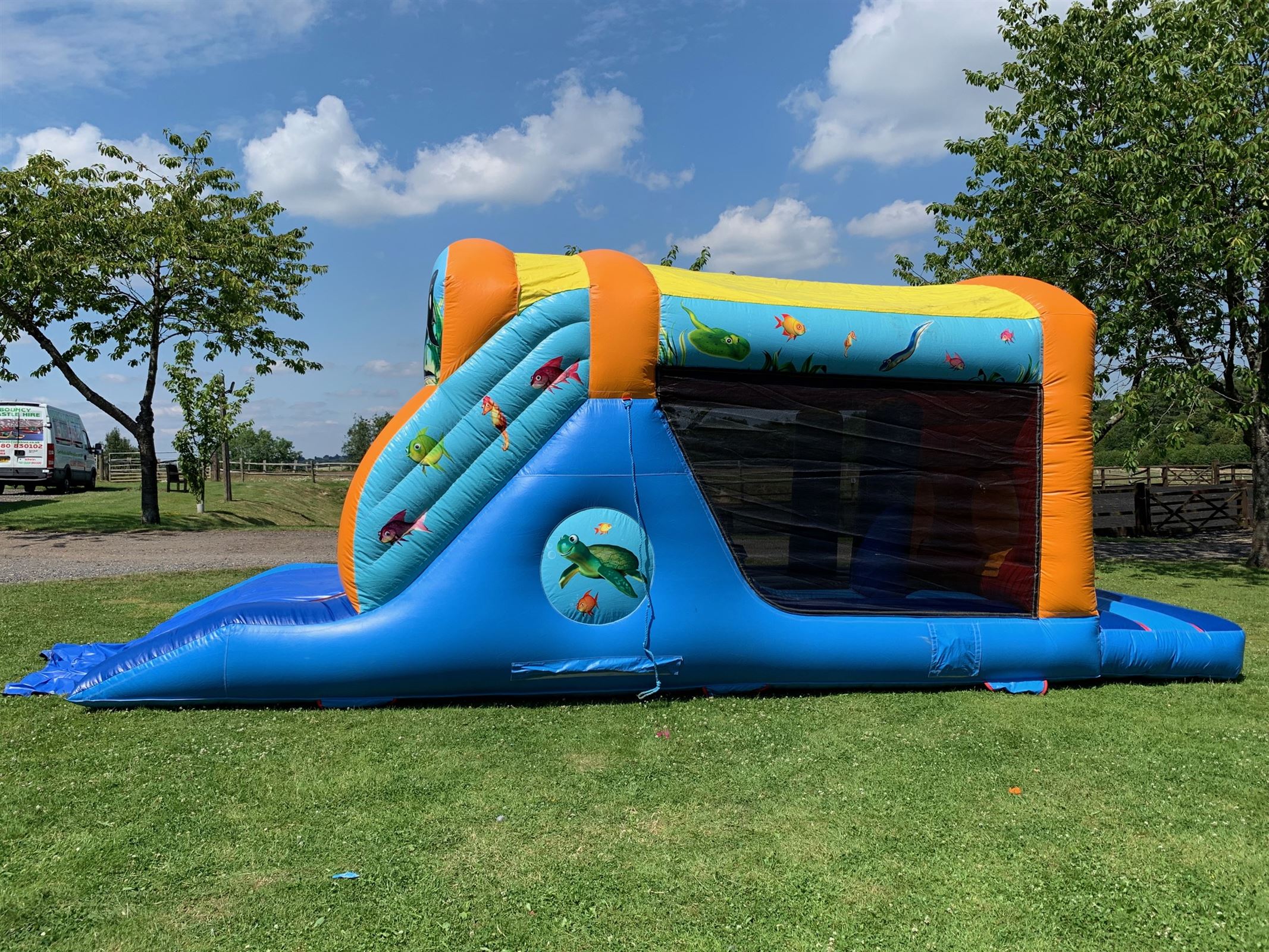 Assault Course Inflatable Seaworld themed 30ft x 11ft Best Bouncy