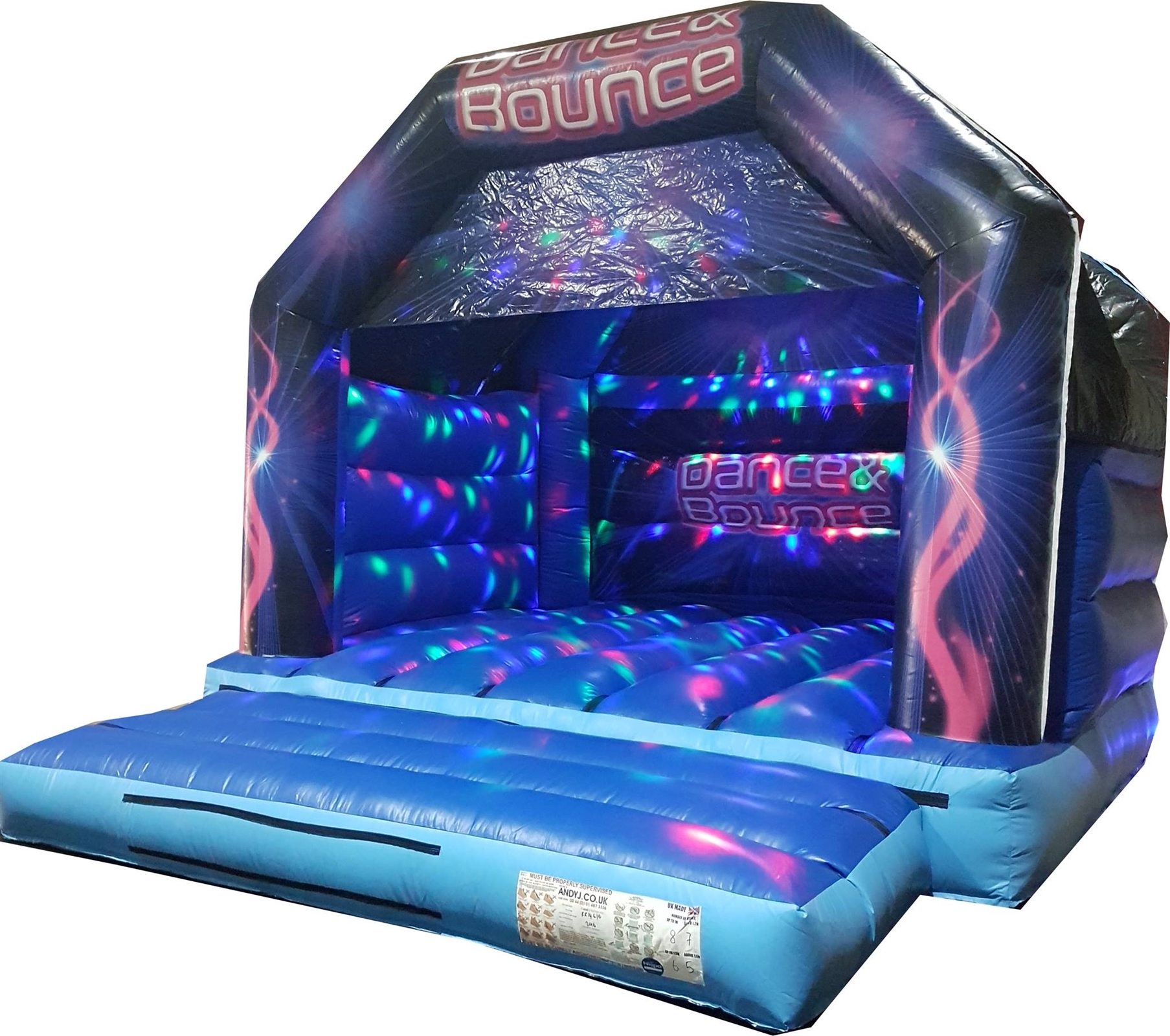 Dance & Bounce for Adults and Children 15ft x 16ft with Disco Lights