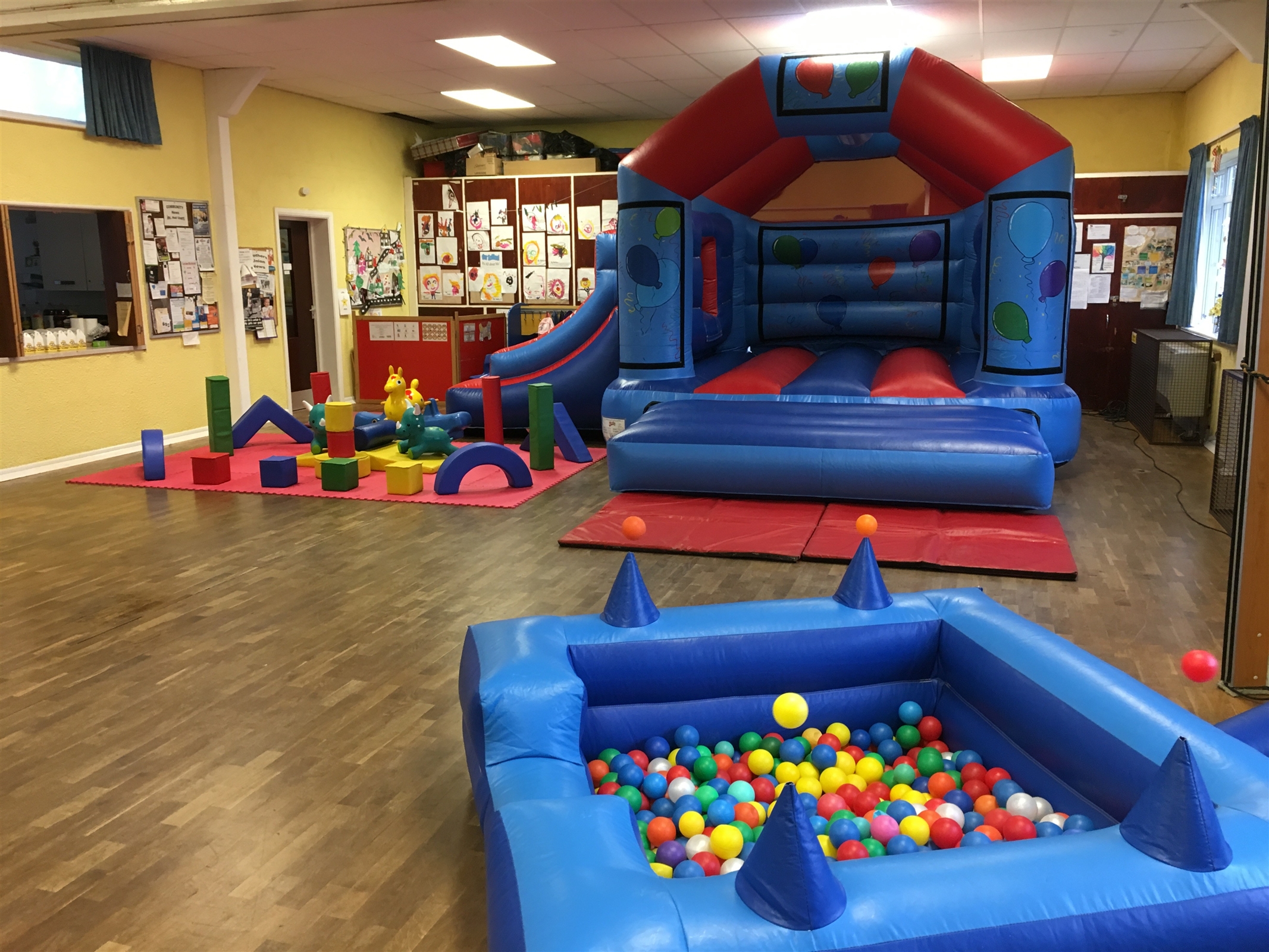 Blue Ball Pit Bouncy Castle & Soft Play Hire in Crawley, Horsham