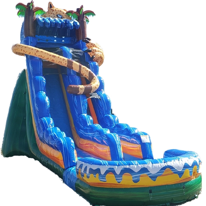 Jaguar Inflatable Slide Best Hire service in AL Bouncers Inflatable