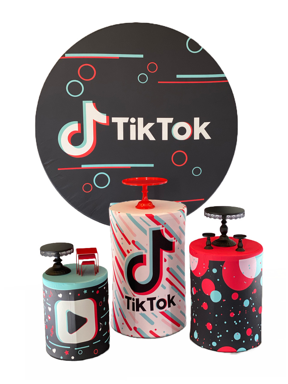 Tik Tok Backdrops Bounce House Rentals in New Jersey