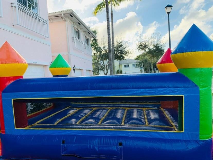 Junior Rainbow Castle Hire in florida Tycoon Party Rental
