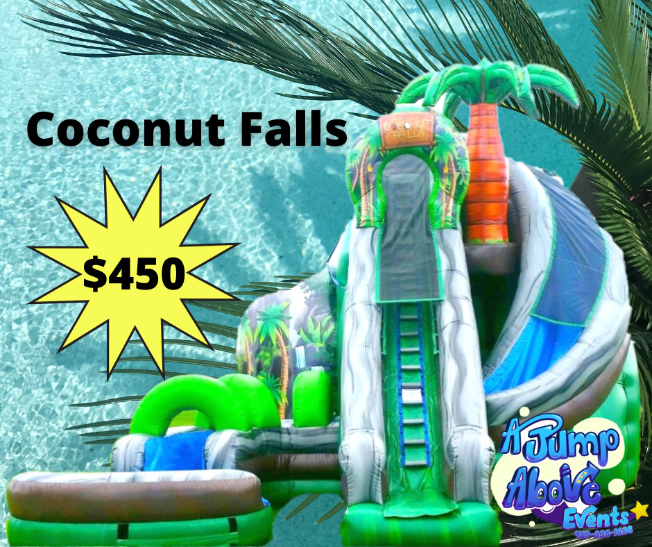 25' Coconut Falls Best Event Rentals, Party Planning, Party Needs