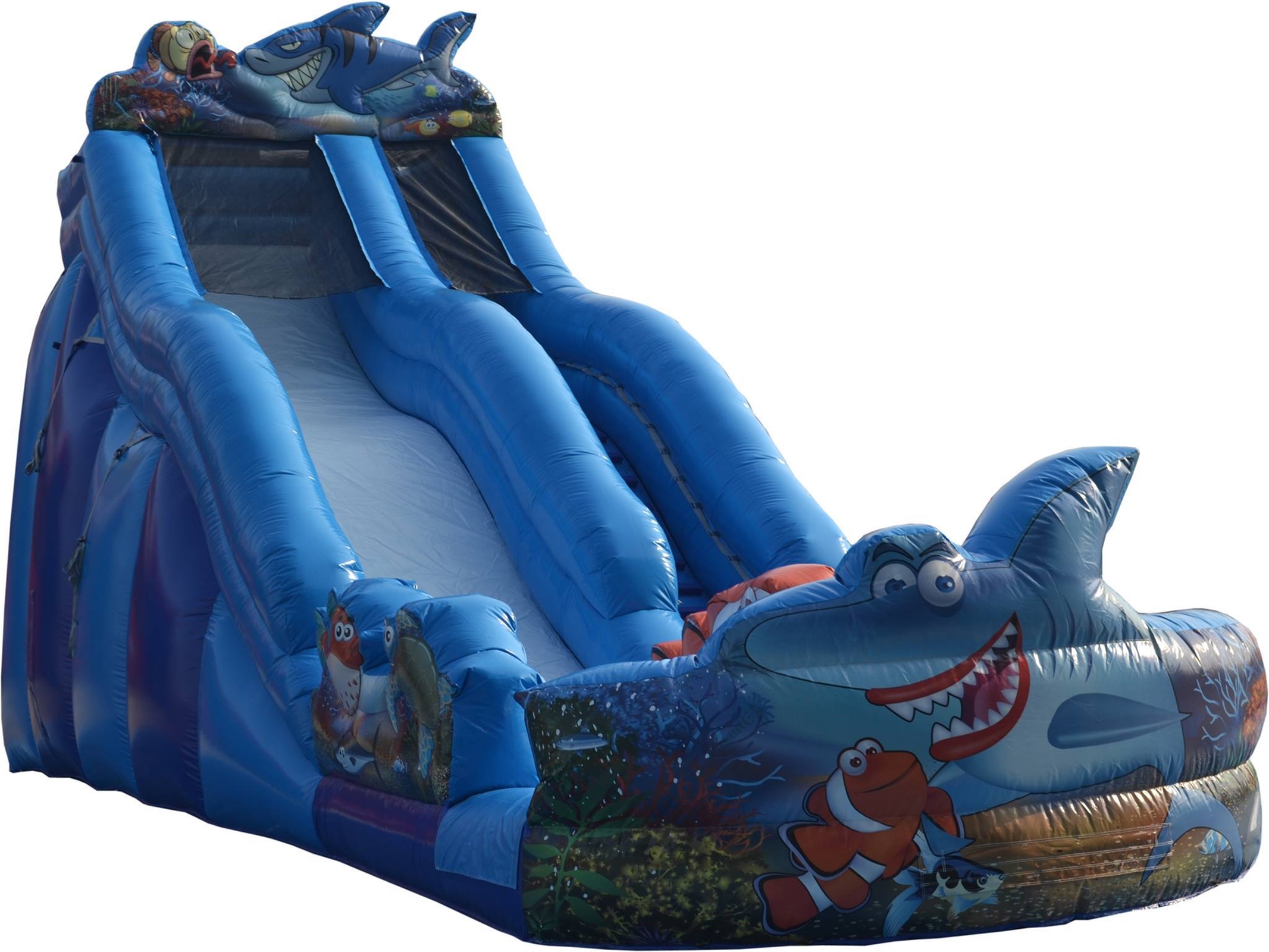 Bruce Shark Water Slide or Dry Slide Jumping Castle Hire in Mandurah