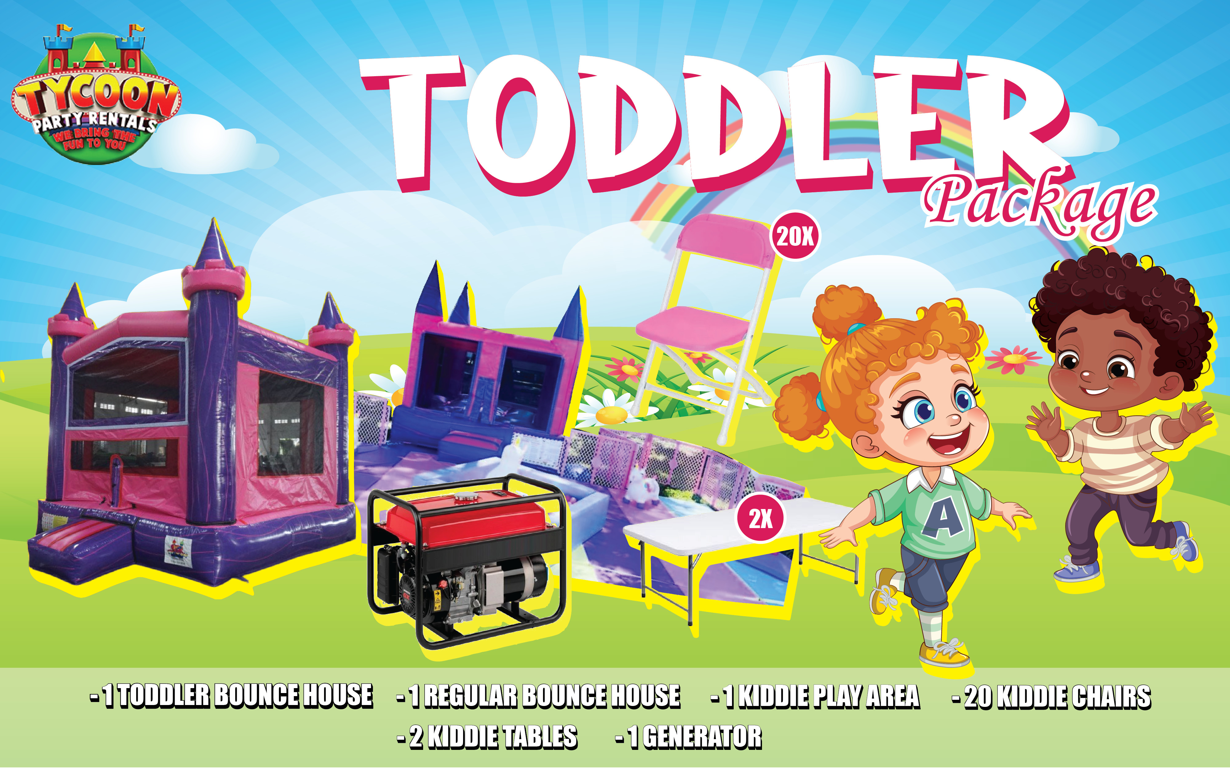 Packages Hire in florida Tycoon Party Rental