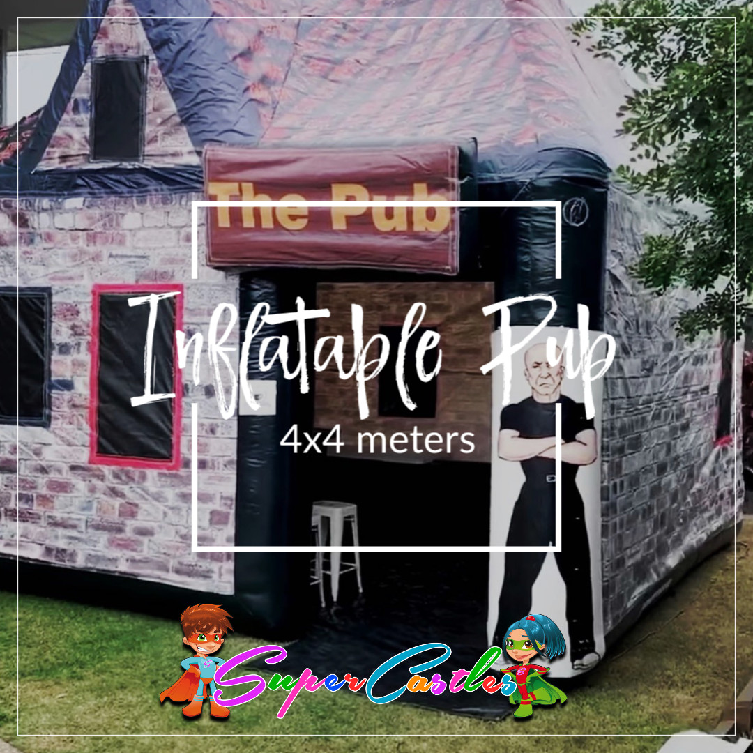 Inflatable Pub Jumping Castle Hire, Face Painting, Water Slide Hire