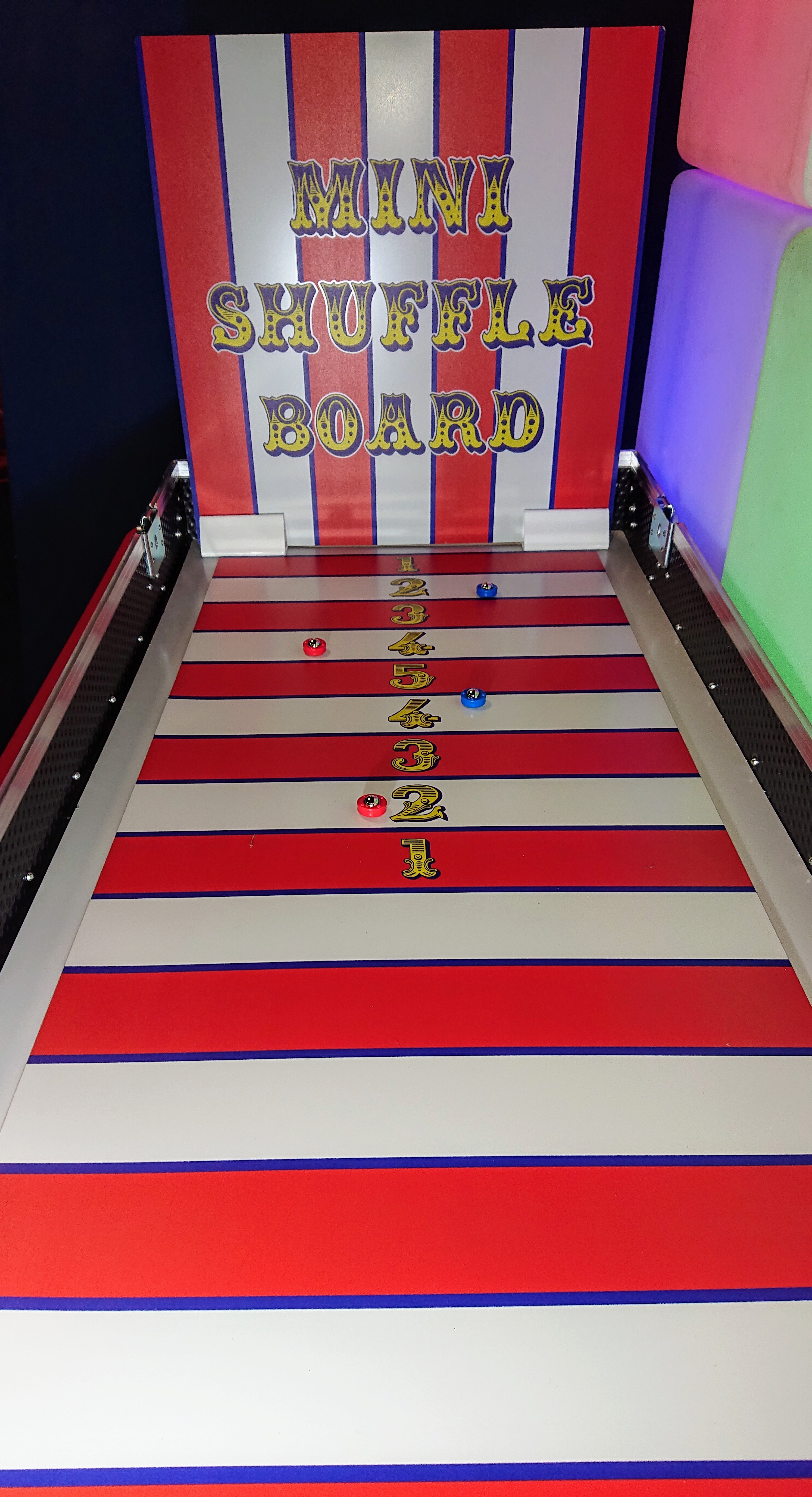Roller Bowler and Mini Shuffleboard Office Fun Day Game Hire in