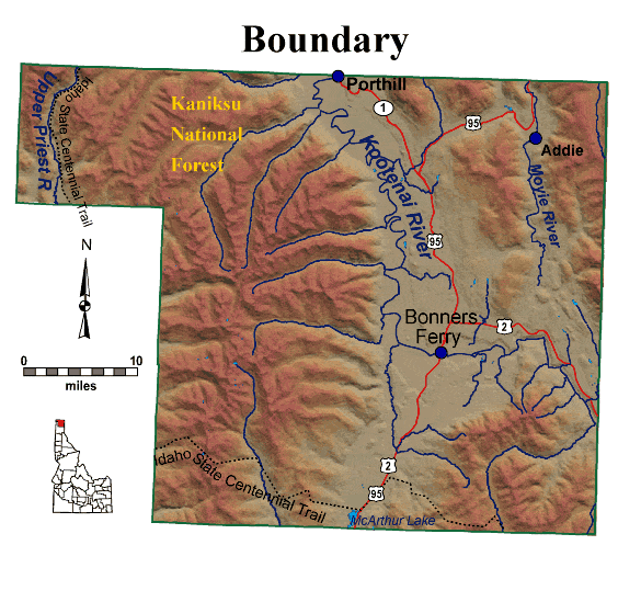 Maps Of Rockhounding Areas Idaho Boundary County Genealogy