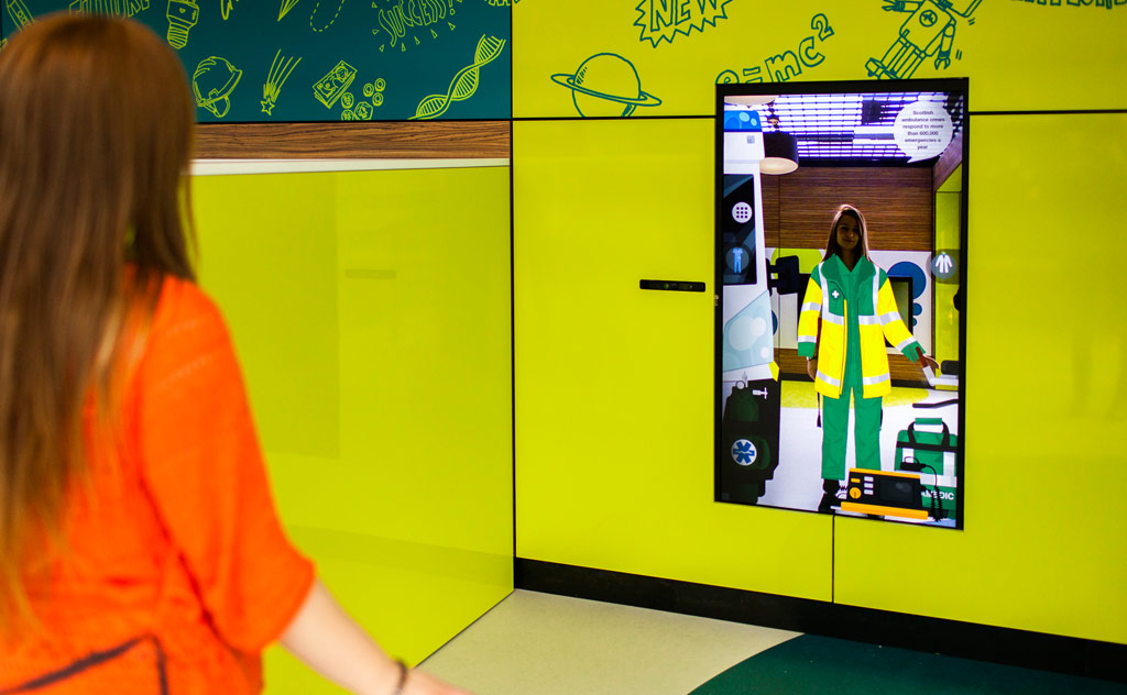 Illustrated Magic Mirror interactive