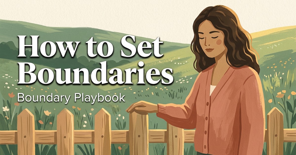 Physical Boundaries What They Are and How to Set Them Boundary Playbook