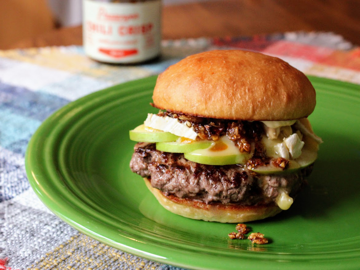 Chili crisp and crunchy shallot hot dog Recipe Bounded by Buns