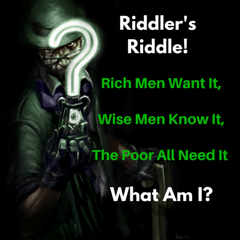 The Riddler's Riddle Rich Men Want It... Bounding Into Comics