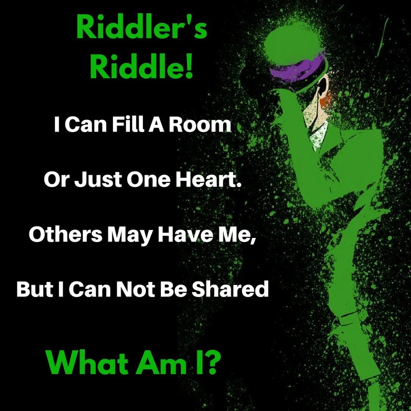 The Riddler's Riddle I Can Fill A Room... Bounding Into Comics