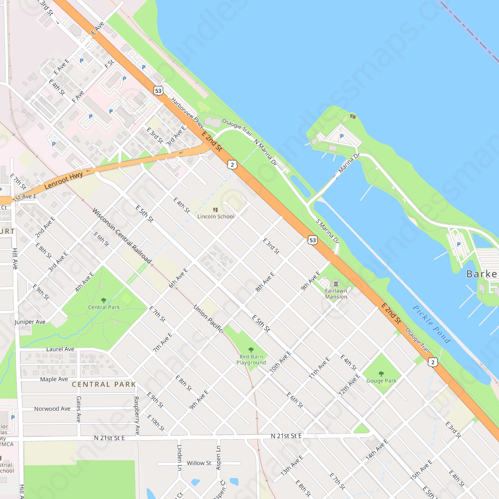 Duluth Modern Atlas Vector Map Boundless Maps