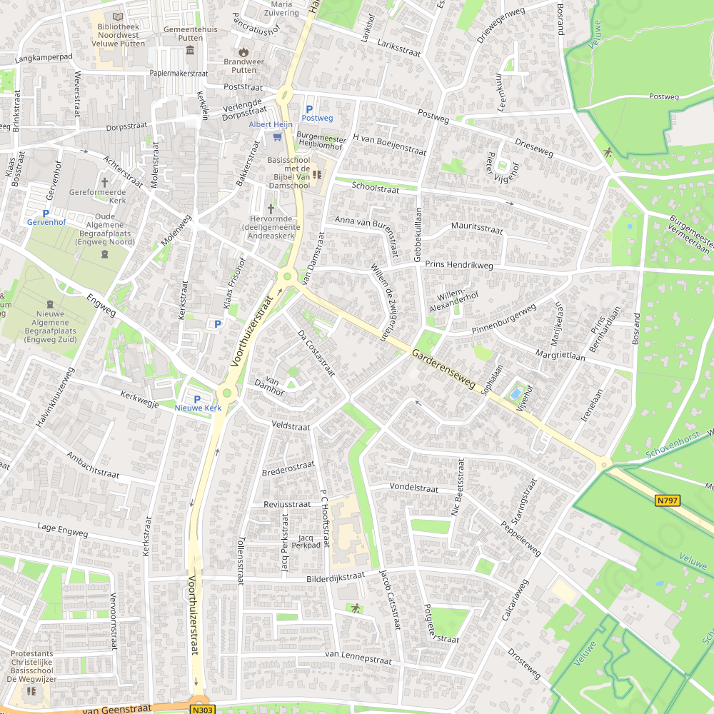 Ermelo Modern Atlas Vector Map Boundless Maps