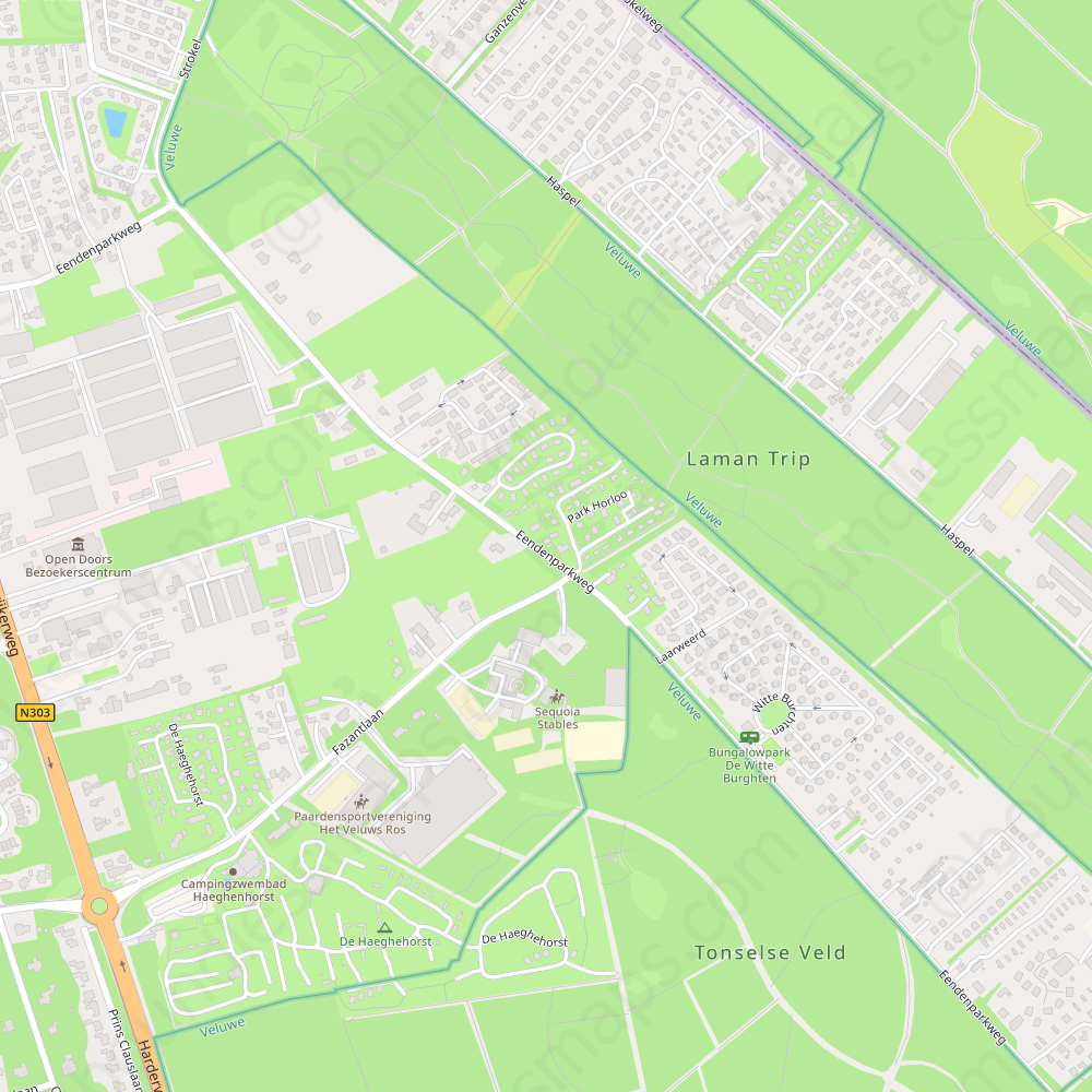 Ermelo Modern Atlas Vector Map Boundless Maps