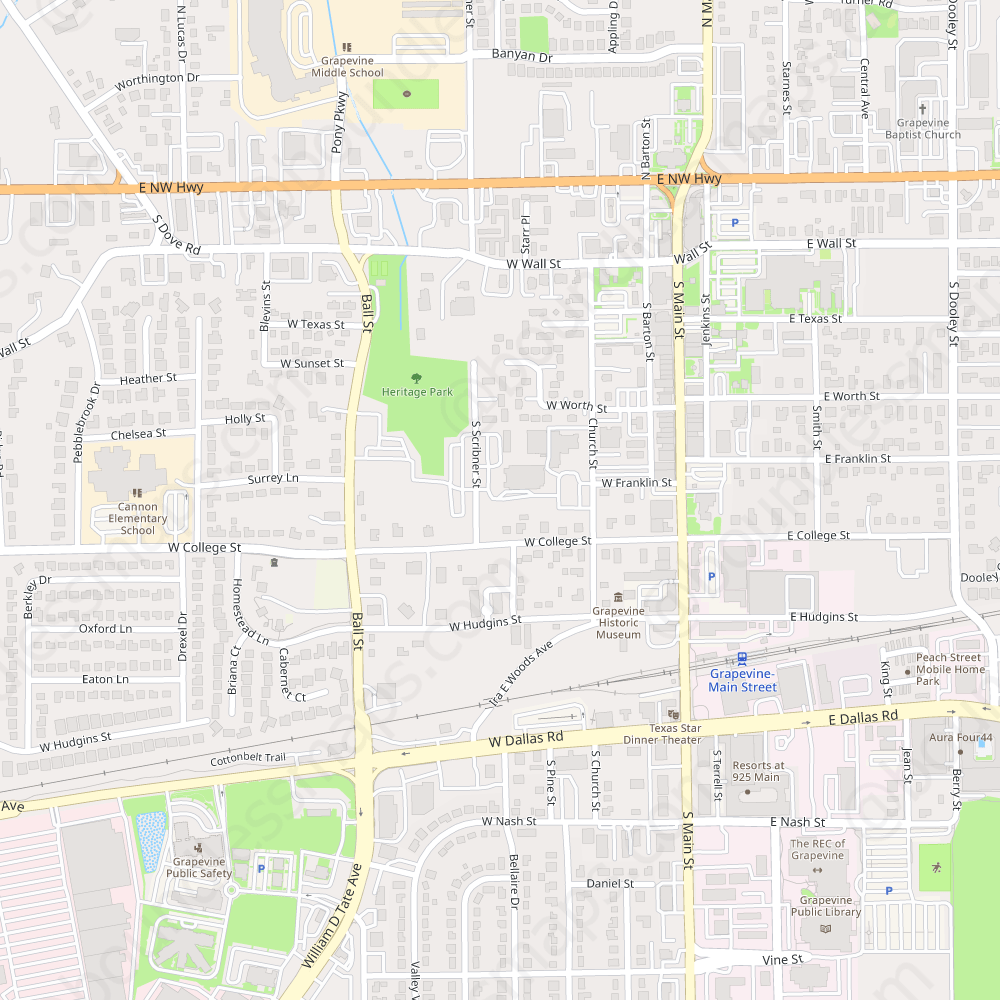 Grapevine Modern Atlas Vector Map Boundless Maps