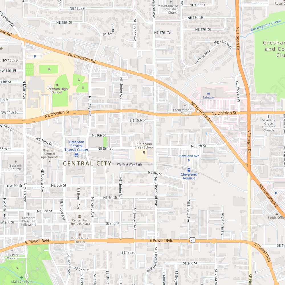 Gresham Modern Atlas Vector Map Boundless Maps