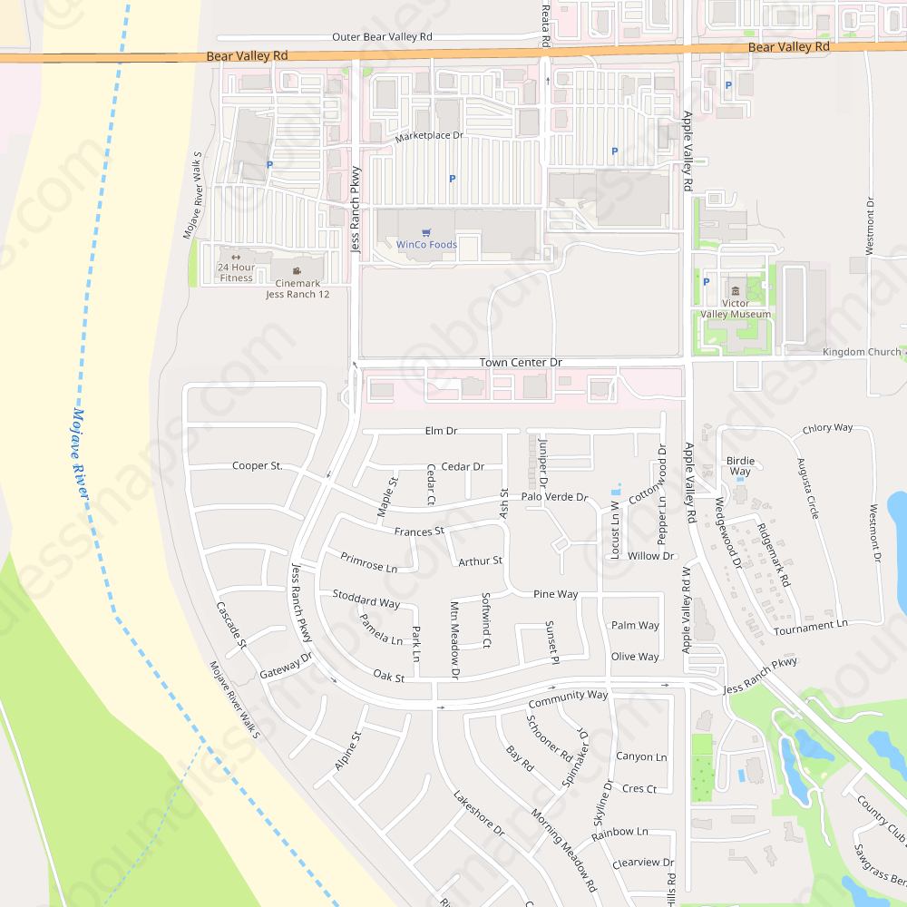 Hesperia Vector Map Modern Atlas (AI,PDF) Boundless Maps