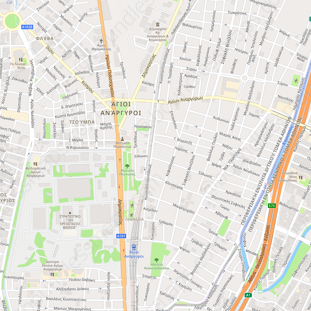 Ilion Modern Atlas Vector Map Boundless Maps