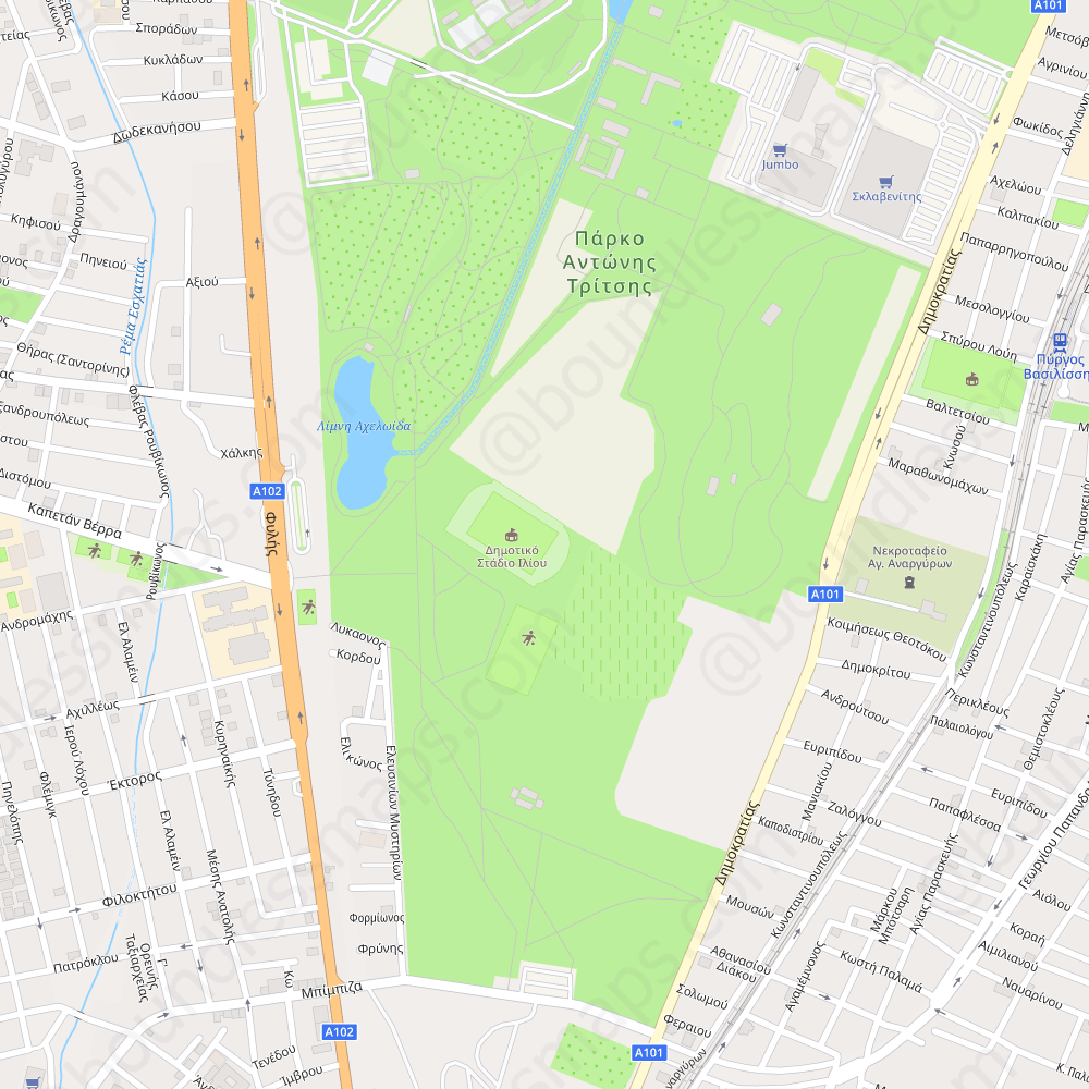 Ilion Modern Atlas Vector Map Boundless Maps