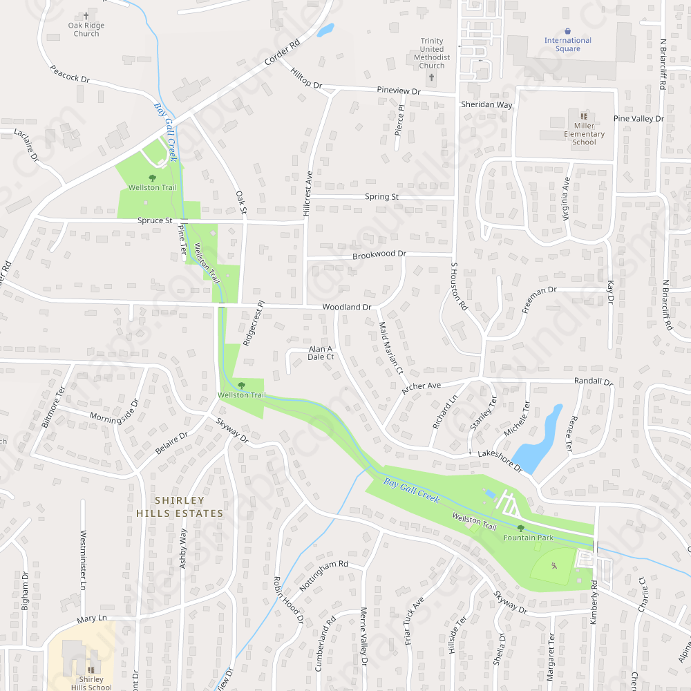 Warner Robins Modern Atlas Vector Map Boundless Maps