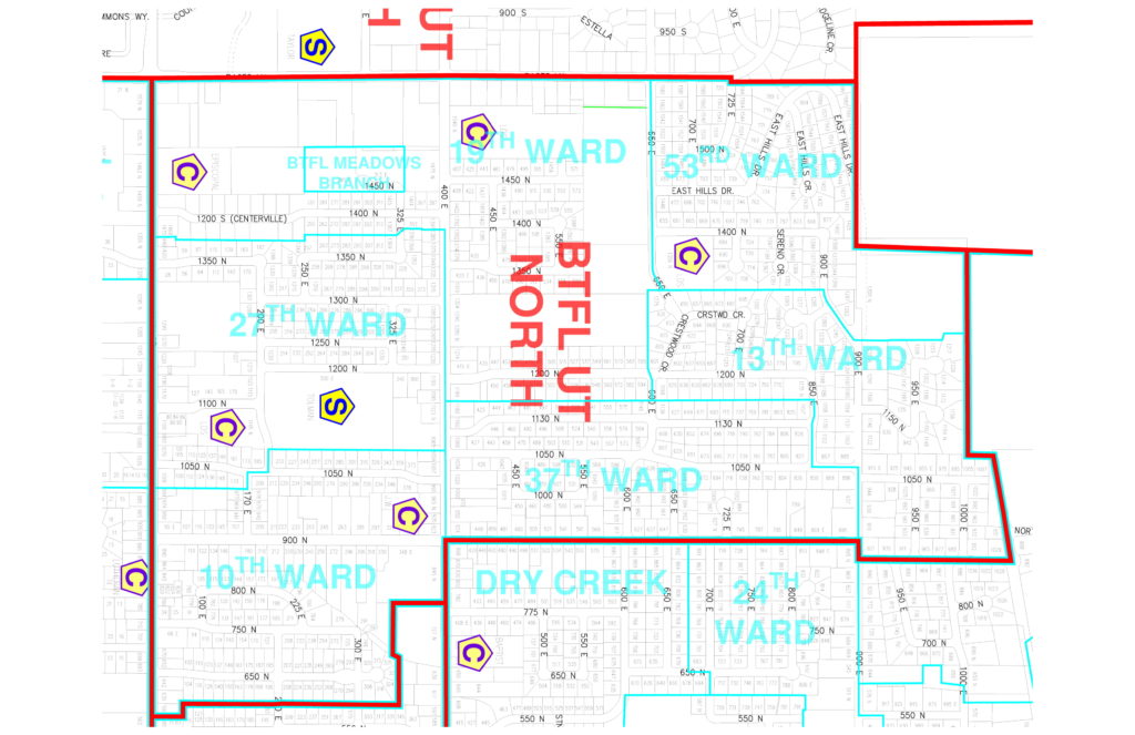 Bountiful City Zoning Map Bountiful City Maps Bountiful Neighborhood Emergency Preparedness