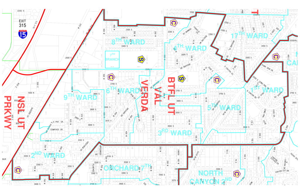 Bountiful City Zoning Map Bountiful City Maps Bountiful Neighborhood Emergency Preparedness