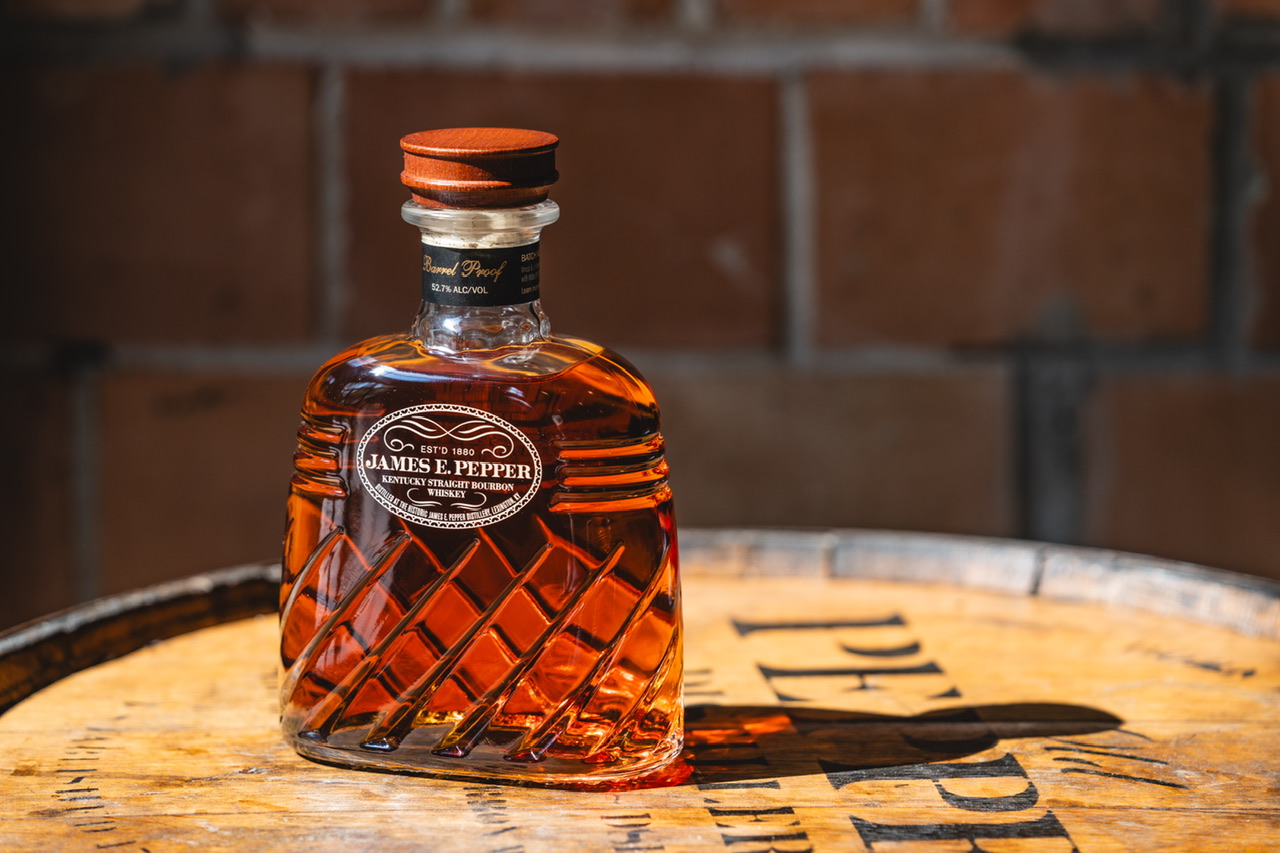 James E. Pepper Unveils New Bourbon in Vintage Decanter Bourbon Lens