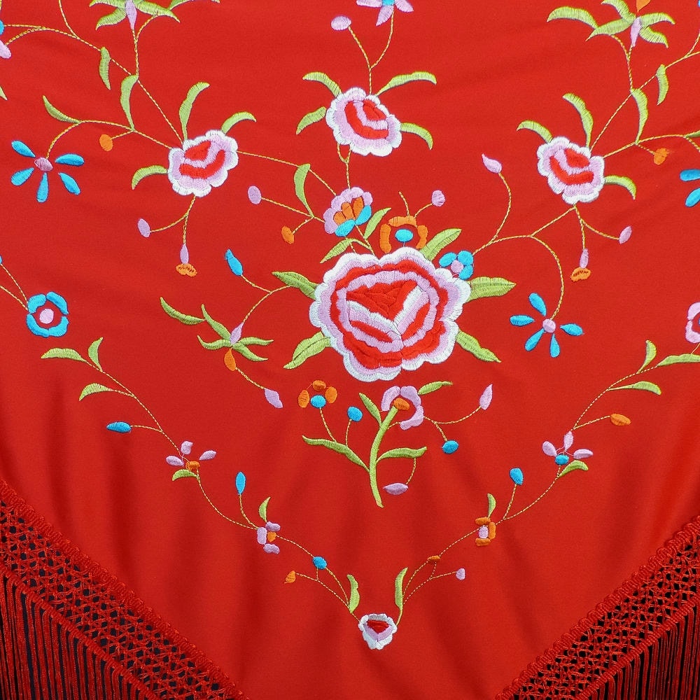 Spanish Triangular Knit Shawl Made in Toledo Spain