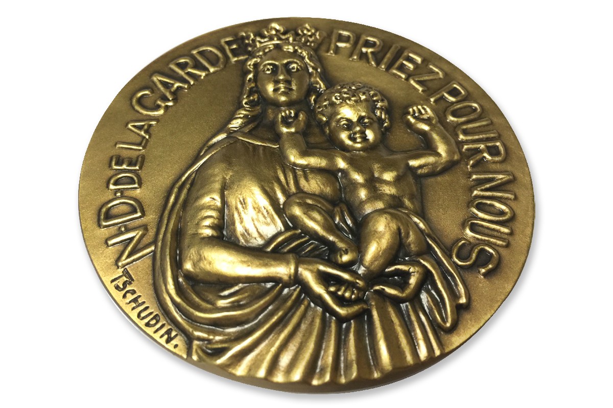 Médaille NotreDame de La Garde en bronze Boutique Officielle de