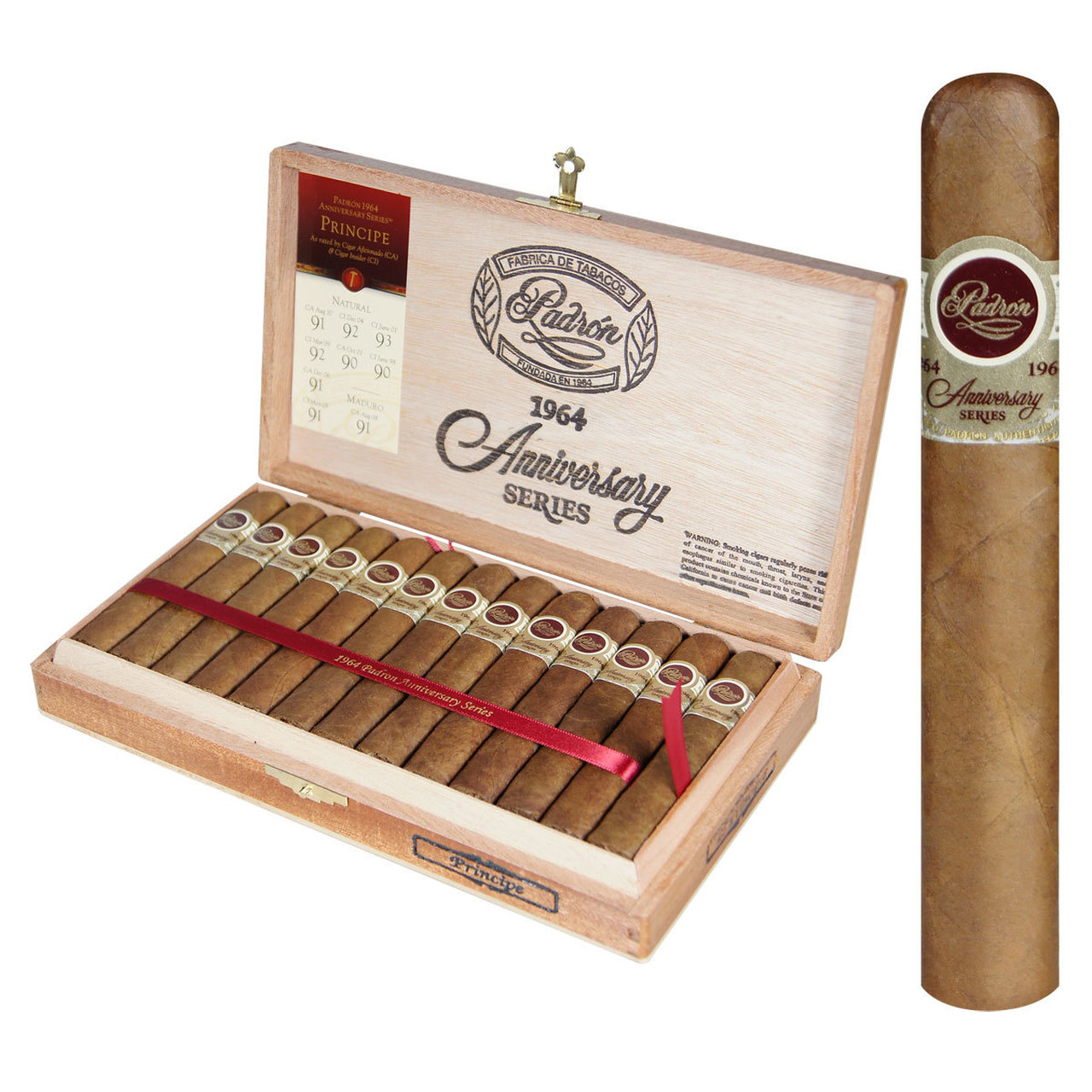 Padron 1964 Anniversary Principe Natural 5 Box Boutique Cigars For Sale