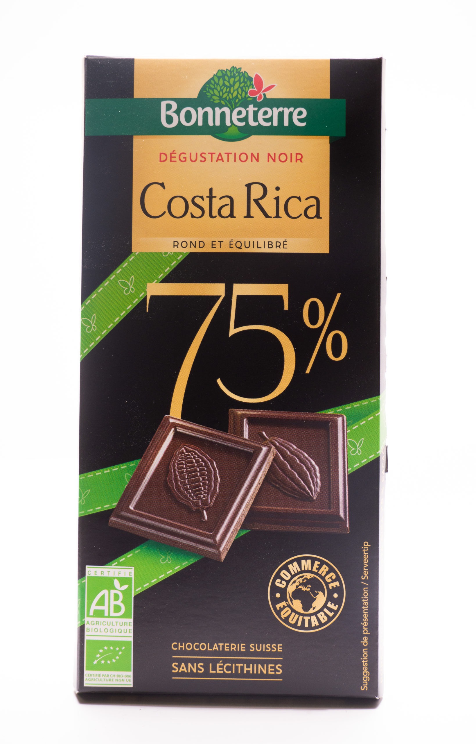 Chocolat noir 75 80 g Vie et Santé