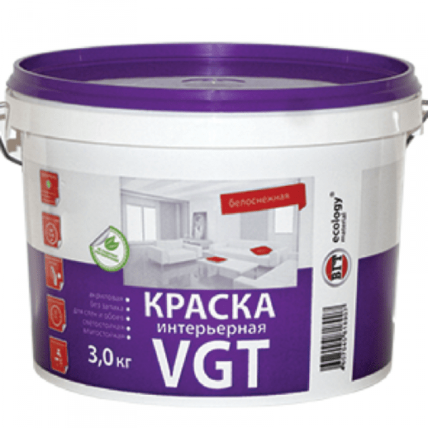 Акриловая краска для стен + фото