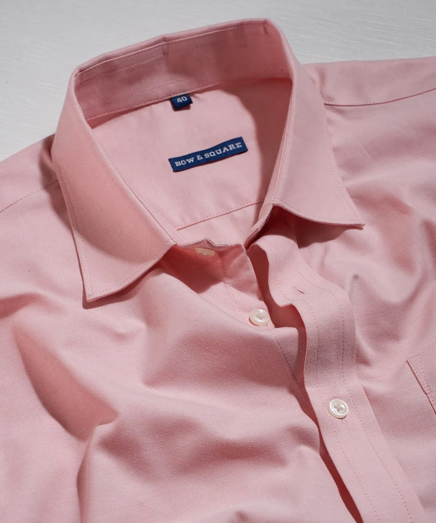 Primrose Oxford Shirt Bow & Square