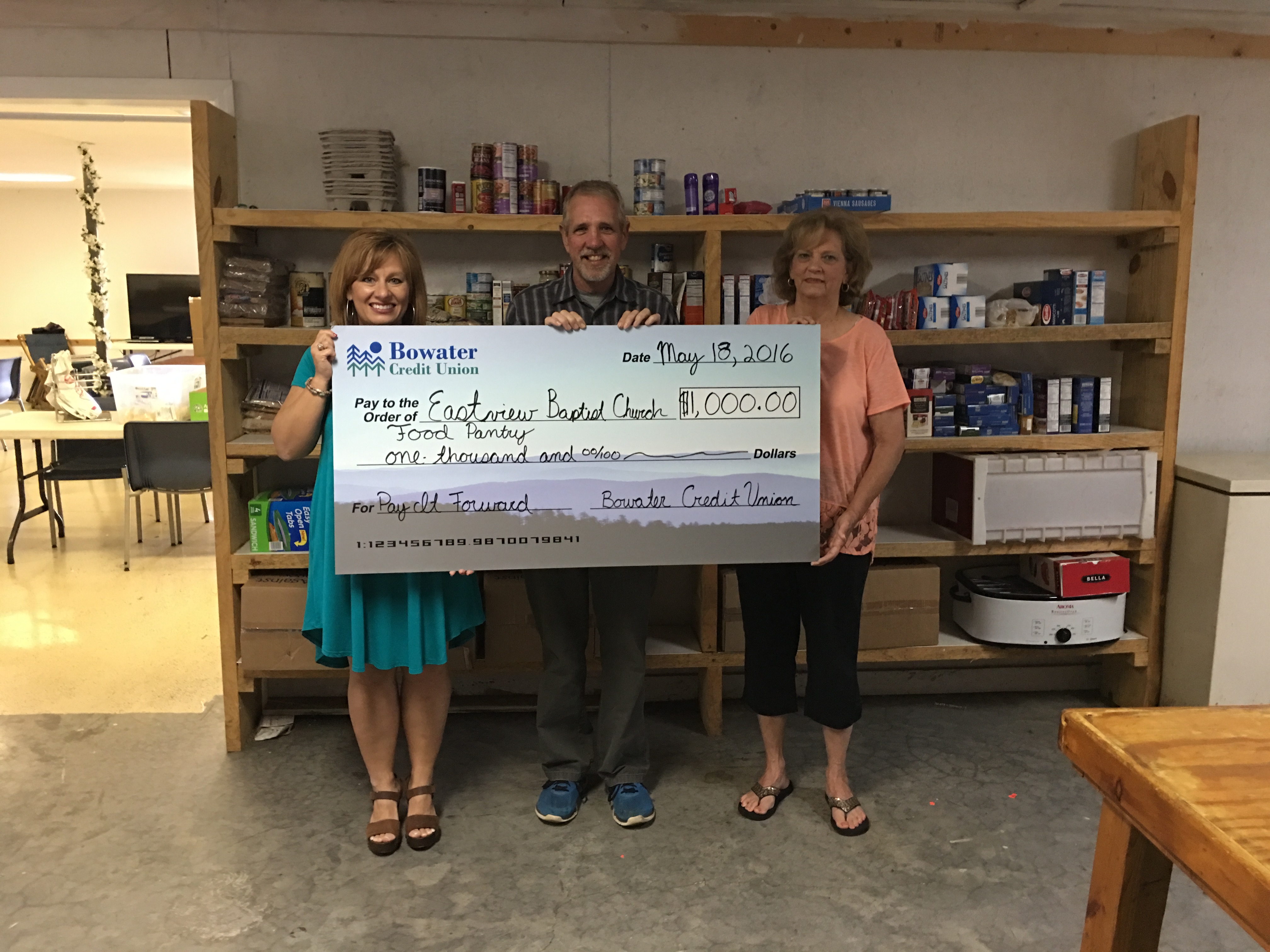 1000 Winner Food Pantry Bowater Credit Union