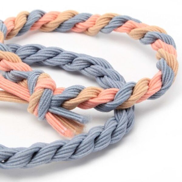 Braided Elastic Hair Ties Bow Diva