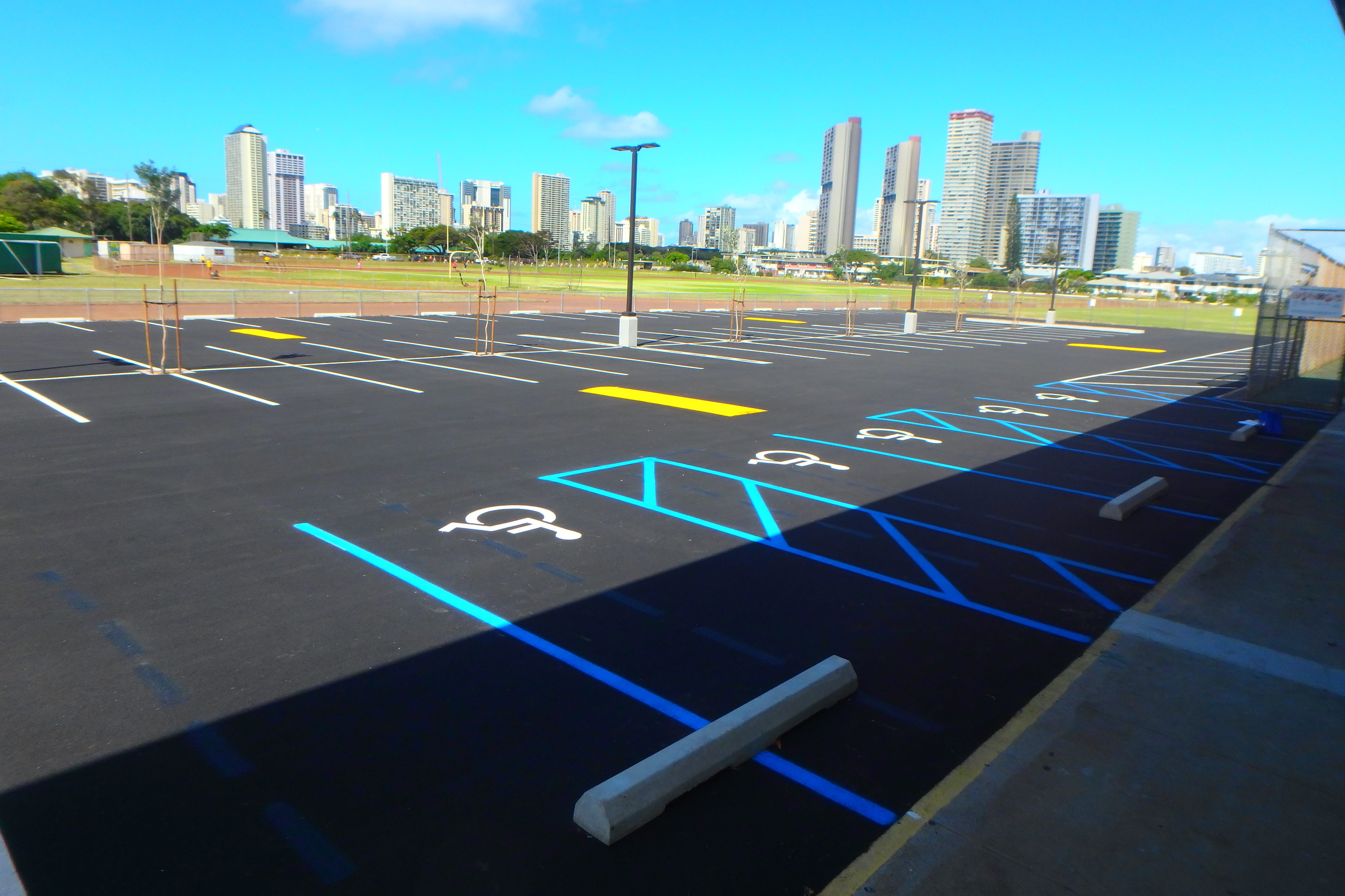 Kaimuki High School Gym Parking Lot Bow Engineering Civil and