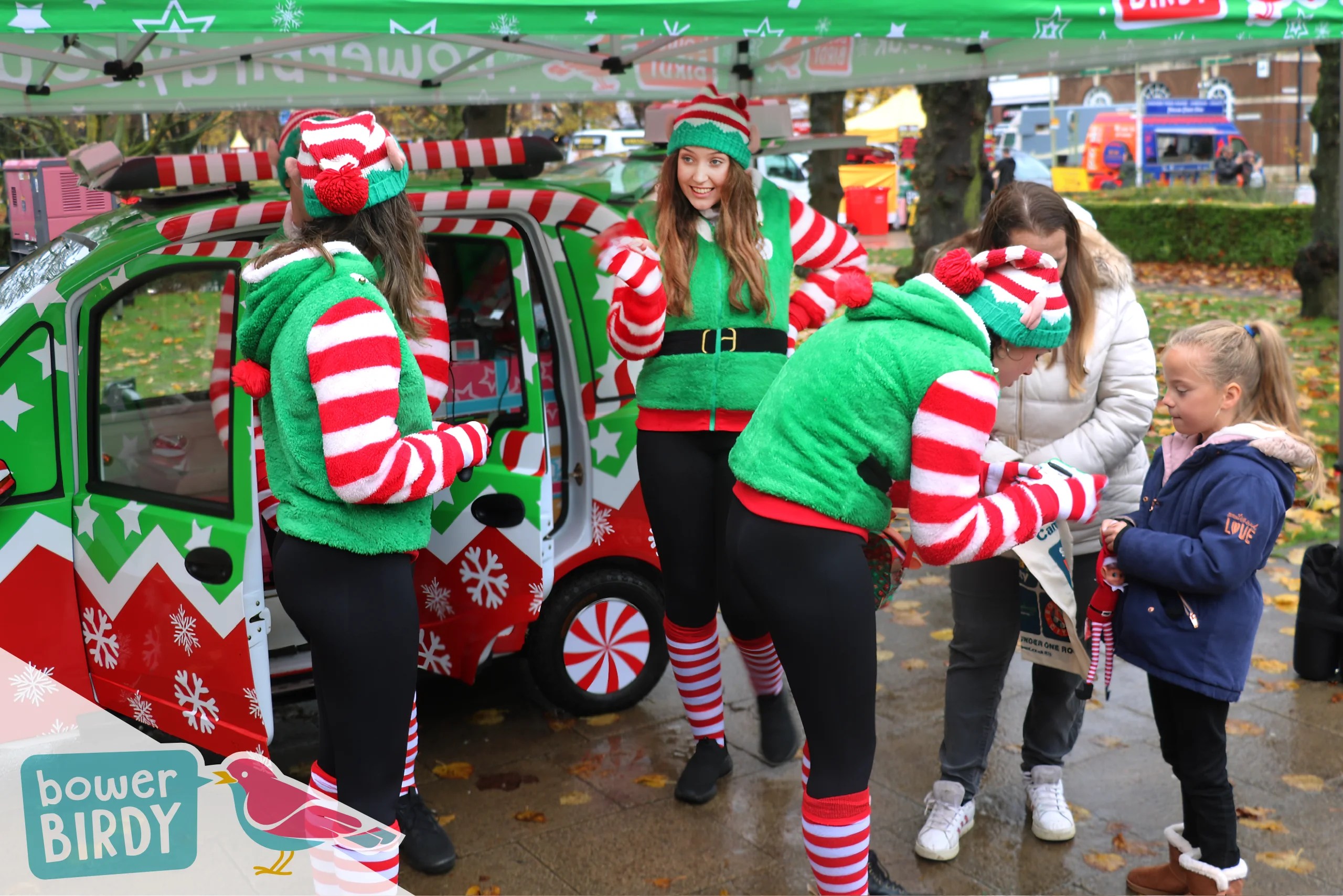 The Magical Elf Car joins the Sparkling Christmas Lights Event at