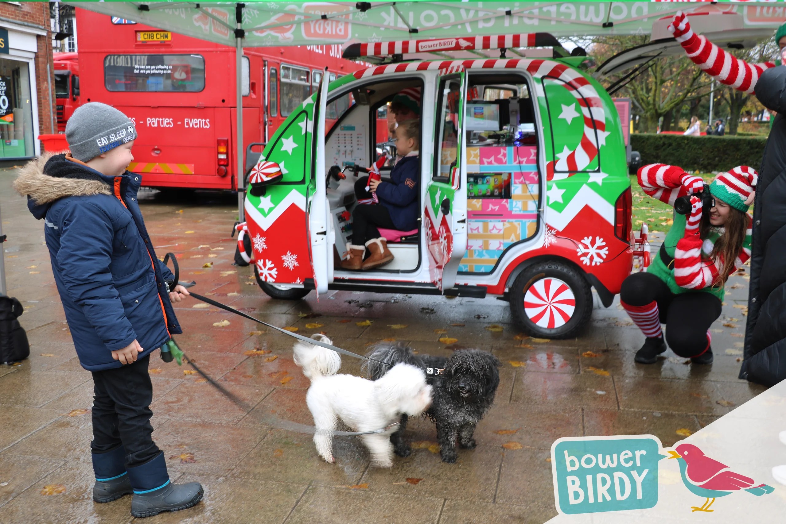 The Magical Elf Car joins the Sparkling Christmas Lights Event at