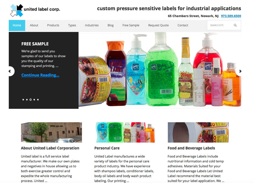United Label makes custom pressure sensitive labels
