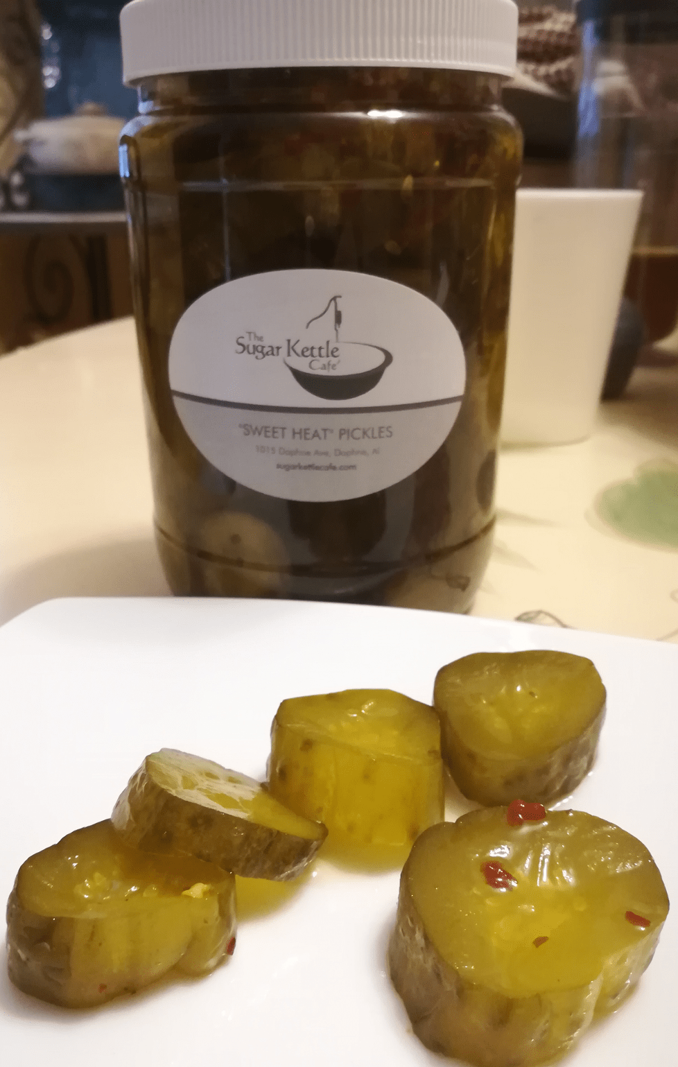 Sweet Heat Pickles at the Sugar Kettle Cafe